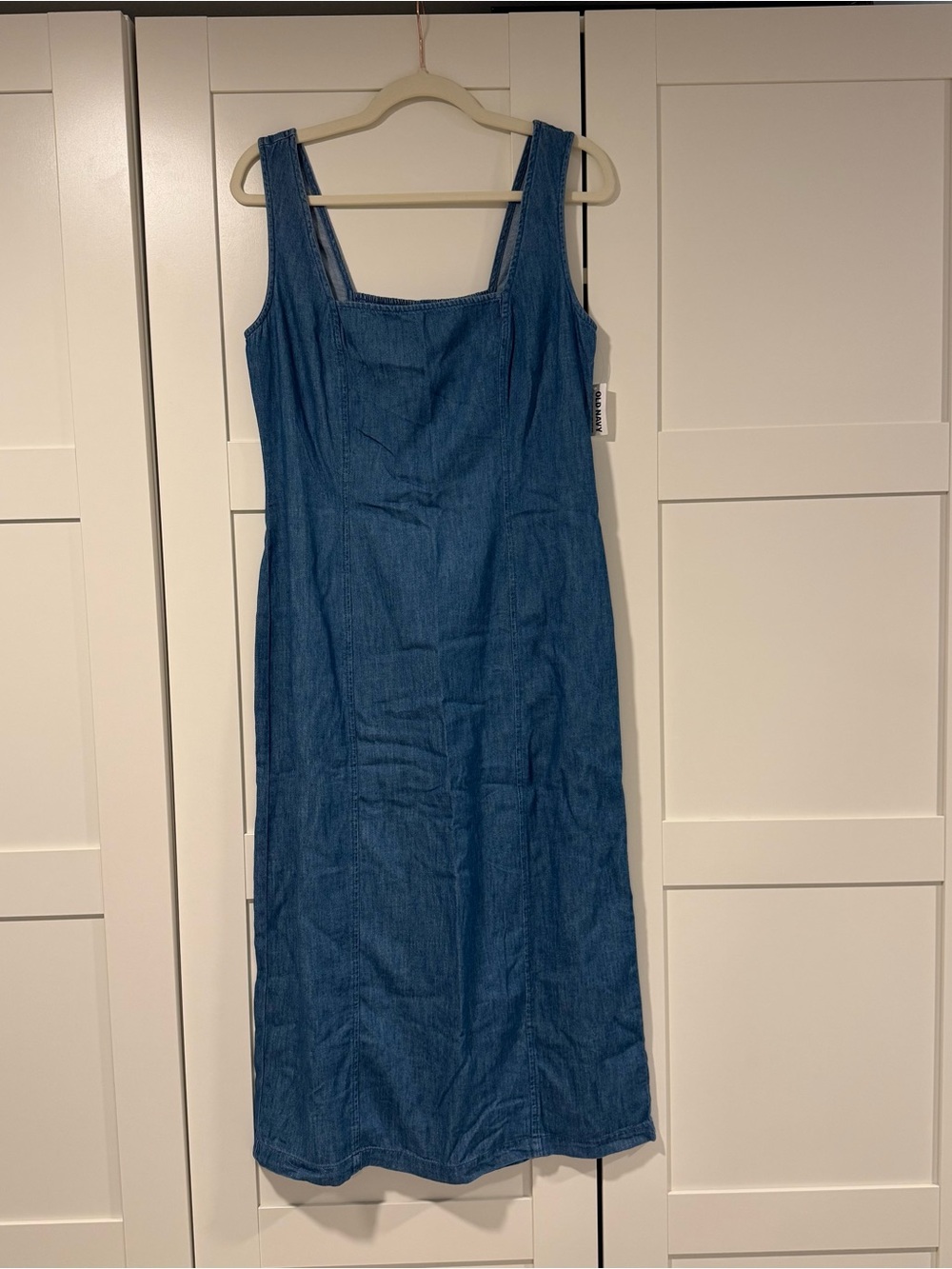 Old navy light denim midi dress